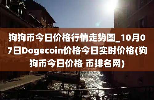 狗狗币今日价格行情走势图_10月07日Dogecoin价格今日实时价格(狗狗币今日价格 币排名网)