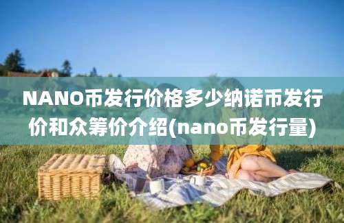 NANO币发行价格多少纳诺币发行价和众筹价介绍(nano币发行量)