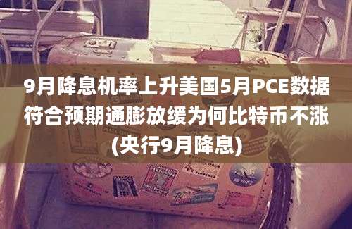 9月降息机率上升美国5月PCE数据符合预期通膨放缓为何比特币不涨(央行9月降息)