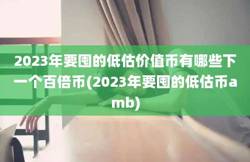 2023年要囤的低估价值币有哪些下一个百倍币(2023年要囤的低估币amb)