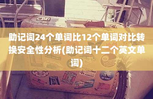 助记词24个单词比12个单词对比转换安全性分析(助记词十二个英文单词)