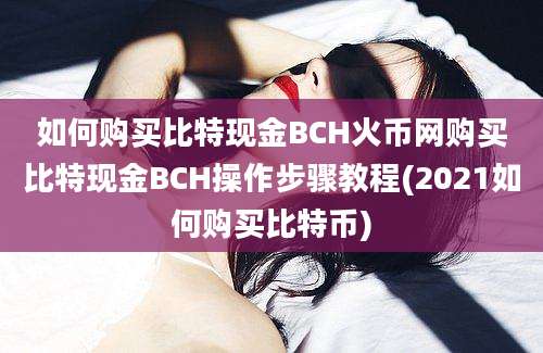 如何购买比特现金BCH火币网购买比特现金BCH操作步骤教程(2021如何购买比特币)