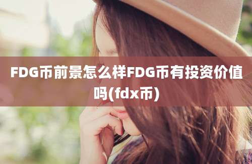 FDG币前景怎么样FDG币有投资价值吗(fdx币)