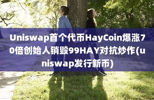 Uniswap首个代币HayCoin爆涨70倍创始人销毁99HAY对抗炒作(uniswap发行新币)