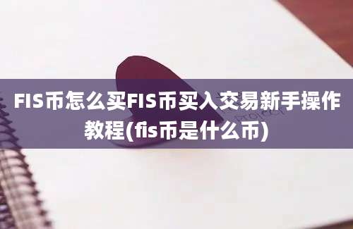 FIS币怎么买FIS币买入交易新手操作教程(fis币是什么币)