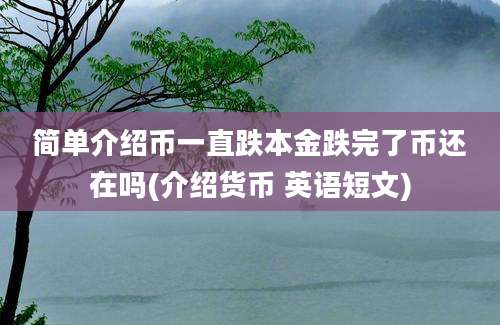 简单介绍币一直跌本金跌完了币还在吗(介绍货币 英语短文)