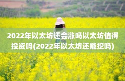 2022年以太坊还会涨吗以太坊值得投资吗(2022年以太坊还能挖吗)