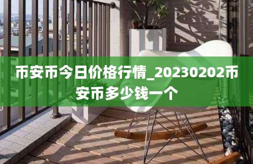 币安币今日价格行情_20230202币安币多少钱一个