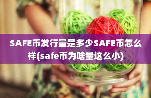 SAFE币发行量是多少SAFE币怎么样(safe币为啥量这么小)