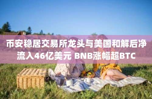 币安稳居交易所龙头与美国和解后净流入46亿美元 BNB涨幅超BTC