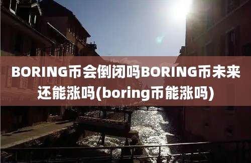 BORING币会倒闭吗BORING币未来还能涨吗(boring币能涨吗)