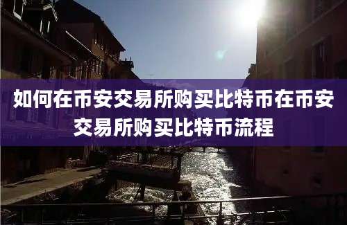 如何在币安交易所购买比特币在币安交易所购买比特币流程