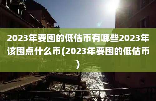 2023年要囤的低估币有哪些2023年该囤点什么币(2023年要囤的低估币)