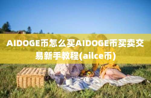 AIDOGE币怎么买AIDOGE币买卖交易新手教程(ailce币)