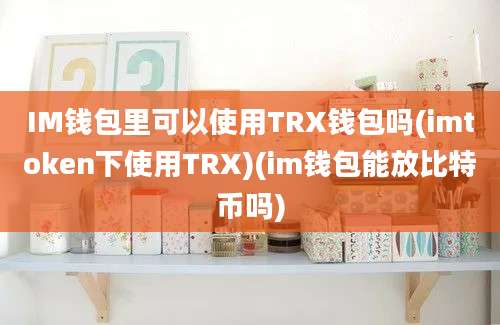 IM钱包里可以使用TRX钱包吗(imtoken下使用TRX)(im钱包能放比特币吗)