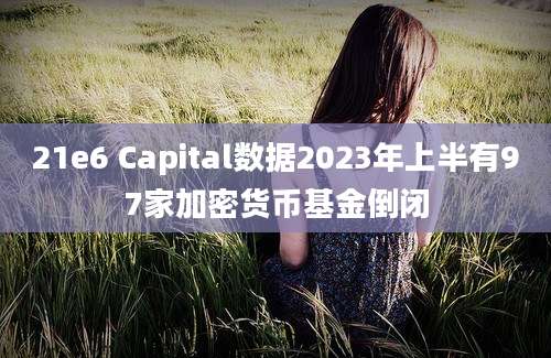 21e6 Capital数据2023年上半有97家加密货币基金倒闭