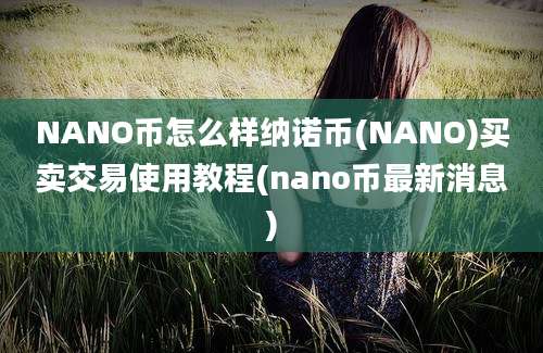 NANO币怎么样纳诺币(NANO)买卖交易使用教程(nano币最新消息)