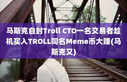 马斯克自封Troll CTO一名交易者趁机买入TROLL同名Meme币大赚(马斯克又)