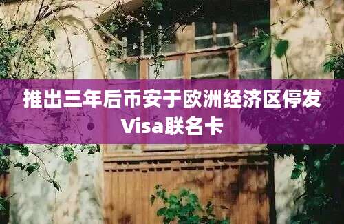 推出三年后币安于欧洲经济区停发Visa联名卡