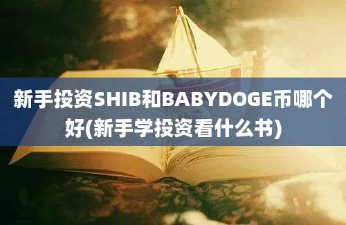 新手投资SHIB和BABYDOGE币哪个好(新手学投资看什么书)