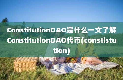 ConstitutionDAO是什么一文了解ConstitutionDAO代币(constistution)