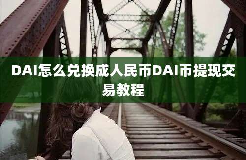 DAI怎么兑换成人民币DAI币提现交易教程