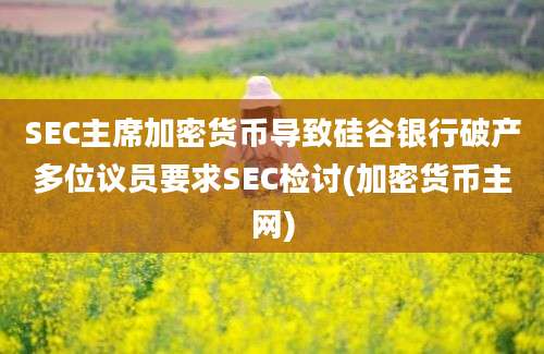 SEC主席加密货币导致硅谷银行破产多位议员要求SEC检讨(加密货币主网)