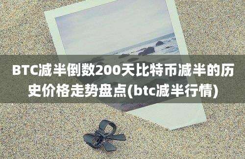 BTC减半倒数200天比特币减半的历史价格走势盘点(btc减半行情)