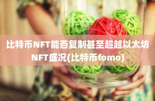 比特币NFT能否复制甚至超越以太坊NFT盛况(比特币fomo)