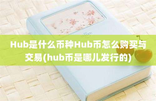 Hub是什么币种Hub币怎么购买与交易(hub币是哪儿发行的)