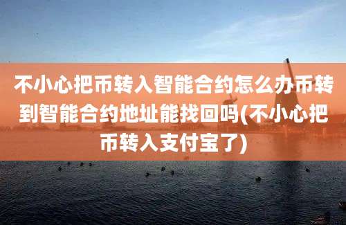 不小心把币转入智能合约怎么办币转到智能合约地址能找回吗(不小心把币转入支付宝了)