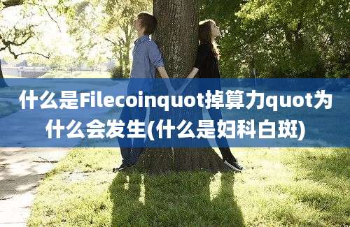 什么是Filecoinquot掉算力quot为什么会发生(什么是妇科白斑)