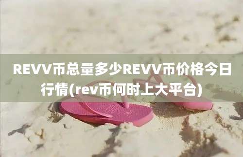 REVV币总量多少REVV币价格今日行情(rev币何时上大平台)