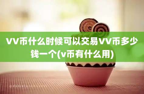 VV币什么时候可以交易VV币多少钱一个(v币有什么用)