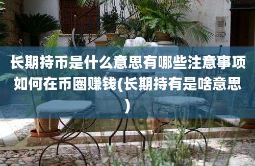 长期持币是什么意思有哪些注意事项如何在币圈赚钱(长期持有是啥意思)