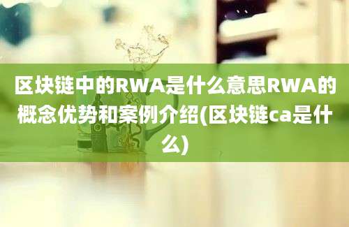 区块链中的RWA是什么意思RWA的概念优势和案例介绍(区块链ca是什么)