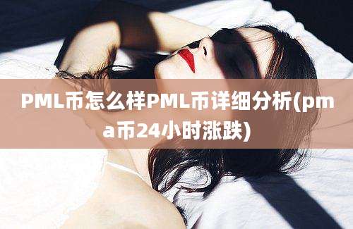 PML币怎么样PML币详细分析(pma币24小时涨跌)