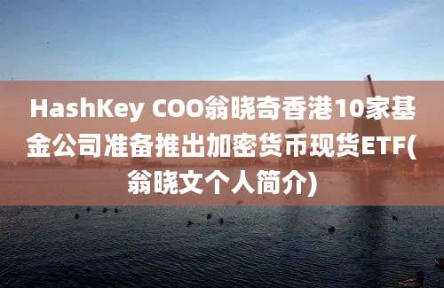 HashKey COO翁晓奇香港10家基金公司准备推出加密货币现货ETF(翁晓文个人简介)