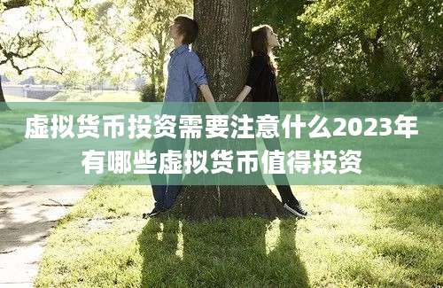 虚拟货币投资需要注意什么2023年有哪些虚拟货币值得投资