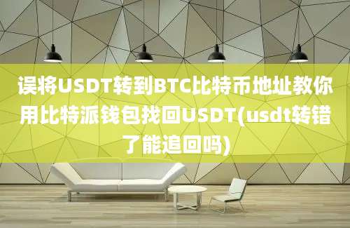 误将USDT转到BTC比特币地址教你用比特派钱包找回USDT(usdt转错了能追回吗)