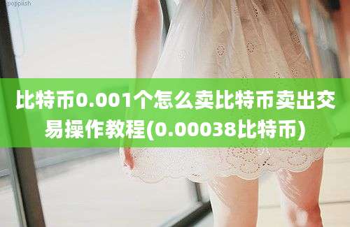 比特币0.001个怎么卖比特币卖出交易操作教程(0.00038比特币)