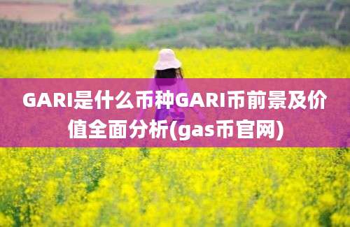 GARI是什么币种GARI币前景及价值全面分析(gas币官网)