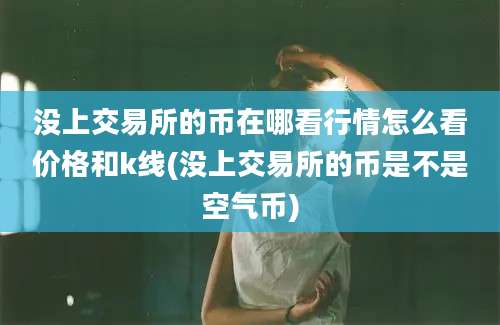 没上交易所的币在哪看行情怎么看价格和k线(没上交易所的币是不是空气币)