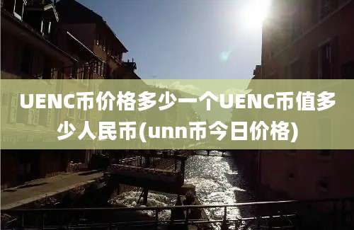 UENC币价格多少一个UENC币值多少人民币(unn币今日价格)