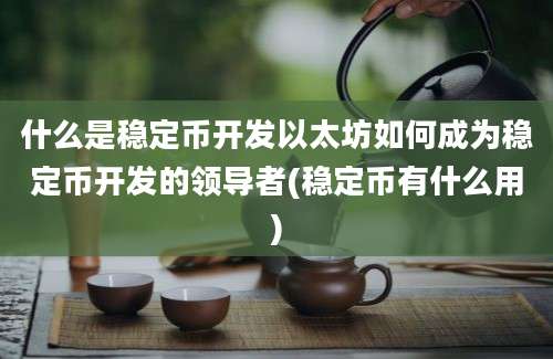 什么是稳定币开发以太坊如何成为稳定币开发的领导者(稳定币有什么用)