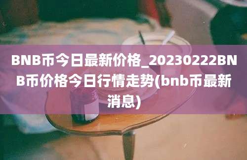 BNB币今日最新价格_20230222BNB币价格今日行情走势(bnb币最新消息)