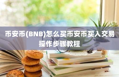 币安币(BNB)怎么买币安币买入交易操作步骤教程