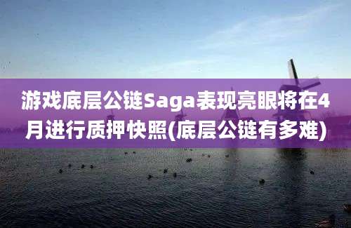 游戏底层公链Saga表现亮眼将在4月进行质押快照(底层公链有多难)