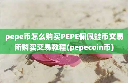 pepe币怎么购买PEPE佩佩蛙币交易所购买交易教程(pepecoin币)