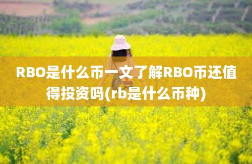 RBO是什么币一文了解RBO币还值得投资吗(rb是什么币种)